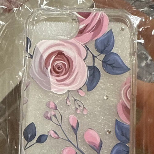 Clear W/ Flowers Iphone 7/8