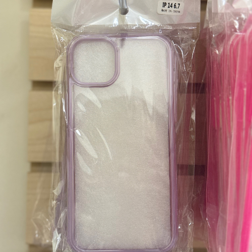 Clear Purple Outline Iphone 14 Plus