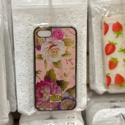 Pink & Pink Flowers Iphone 7